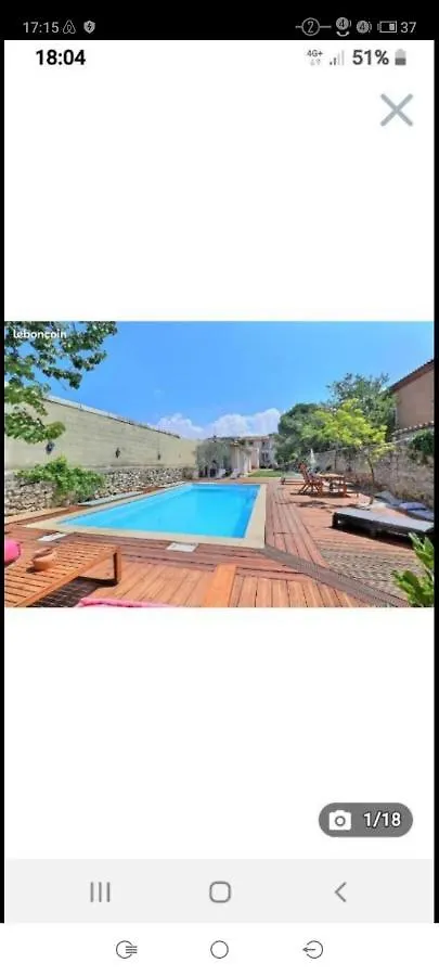 Prázdninový dům Villa 3 Logements Ideale Groupe Piscine Parking Gratuit Marseille